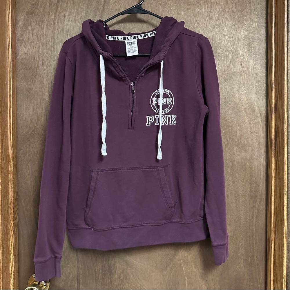 Victorias Secret Pink 1/2 Zip Sweatshirt Medium